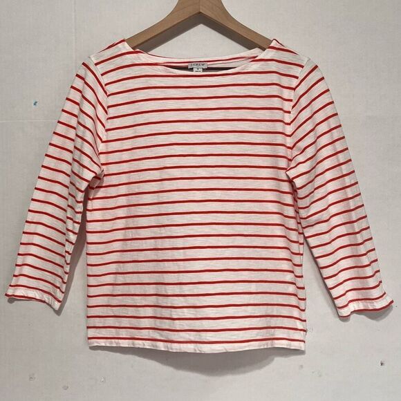 J Crew Striped Boatneck Tee    Size S - Picture 1 of 3